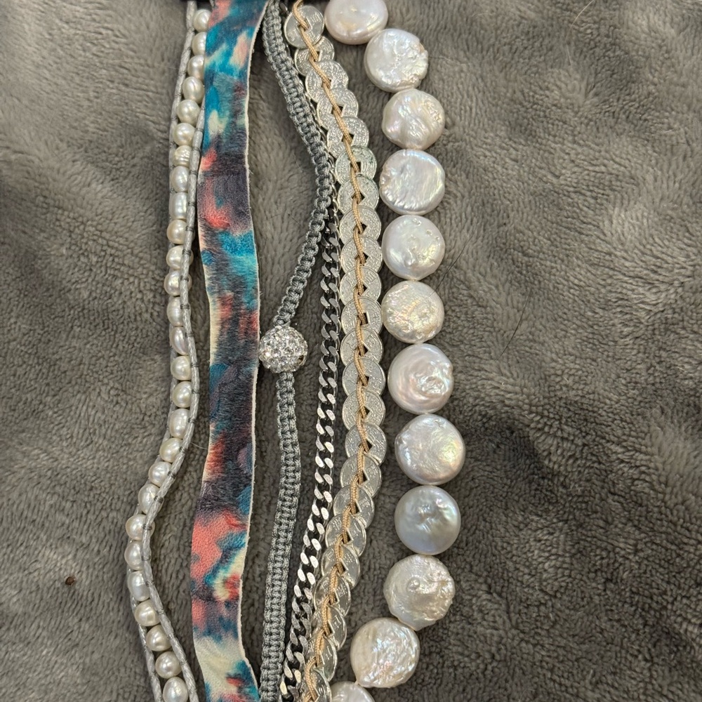 Victoria Emerson Silver and Gold Layered Necklace